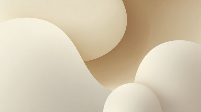 Abstract flowing shapes background with soft curves and neutral palette