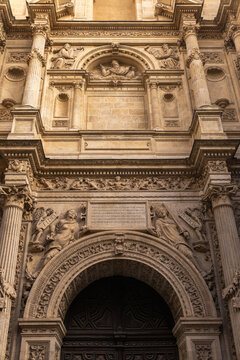 Facade of Granada Cathedral in Spain