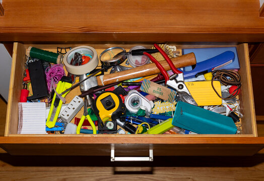 Everything Junk Drawer open