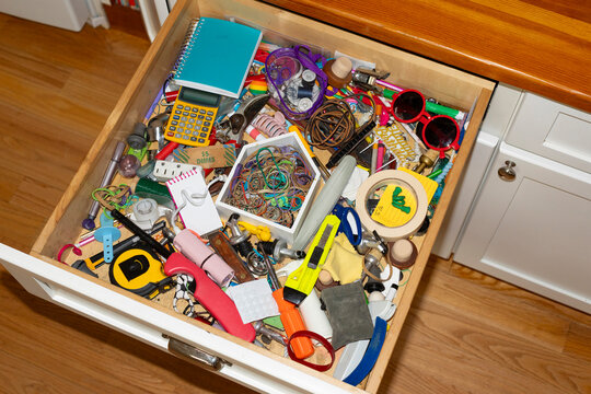 Everything messy Junk Drawer 