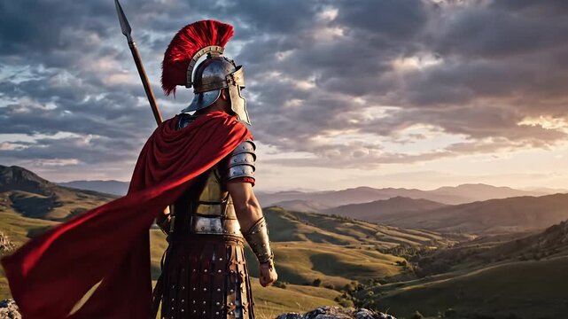 The Watchful Legionary: Ancient Warrior Sentinel
