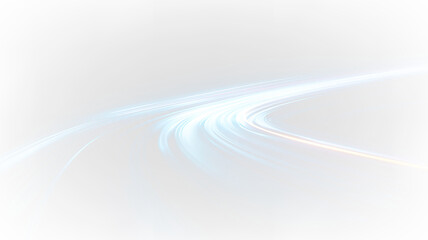 Light trails create dynamic patterns on a transparent background during evening hours showcasing motion and speed © denzelll