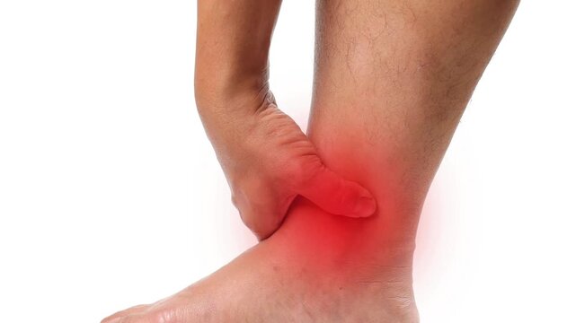 Pain and edema in the sprained ankle. Ankle Pain Affecting Mobility and Daily Activities. Ankle injury with dislocation and sprains.