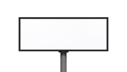 Obraz premium Blank billboard on a dark background