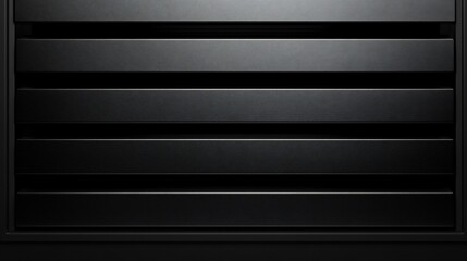 A Moody Study in Parallel Lines, An Abstract Black Louvered Surface