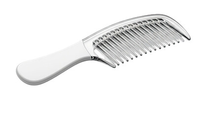 Clear Comb with White Handle