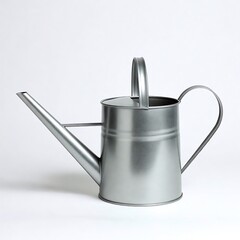 Eco-Friendly Metal Watering Can: Shiny Steel Garden Equipment for Indoor and Outdoor Plant Care - Vintage Style Modern Design