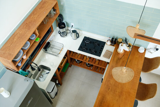 Organized Minimalist Kitchen Interior