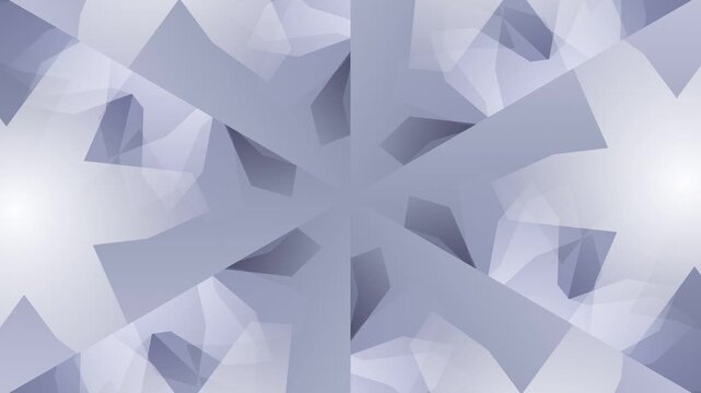 A symmetrical pattern of abstract shapes forming a central radial design viewed from directly above