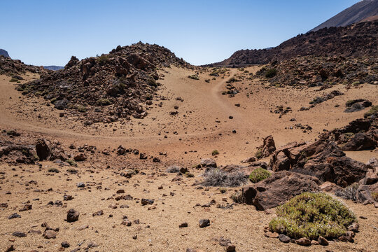 Volcanic Desert  Landscape of Mount Teide National Park