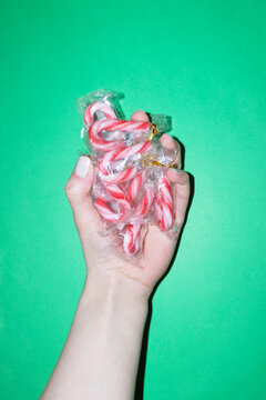 Christmas ornament sugar sweet peppermint red and white candy canes