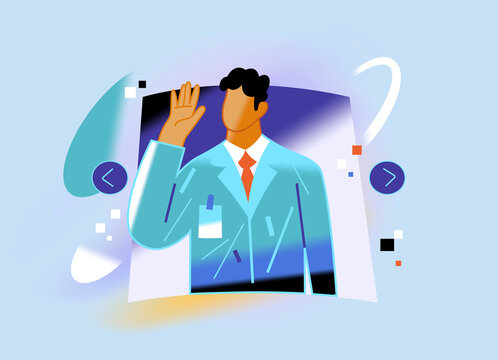 Online doctor profile in medical platform interface