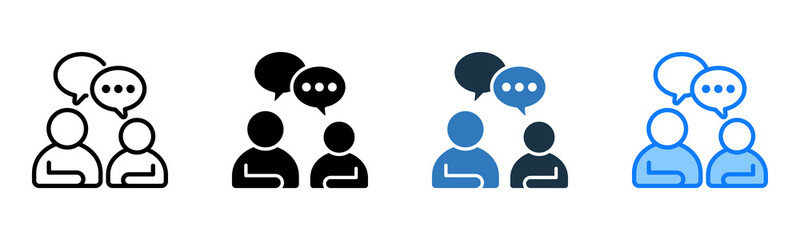 Discussion icon multiple style 