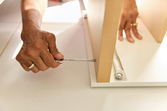 Building Furniture With Tools in a Home Setting