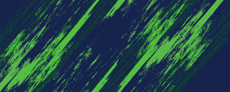 Green sports background design with abstract modern template. Vector illustration of sports players in various activities.