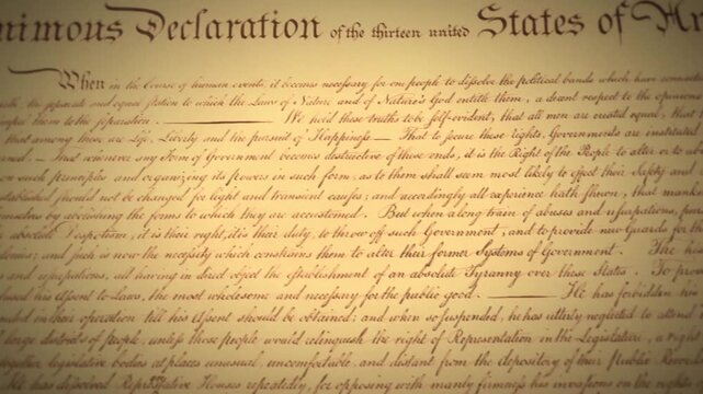 Declaration of Independence historical founding document parchment paper 4