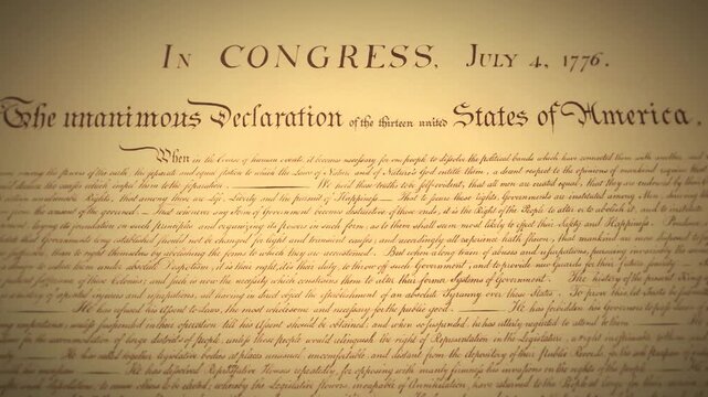 Declaration of Independence historical founding document parchment paper 2