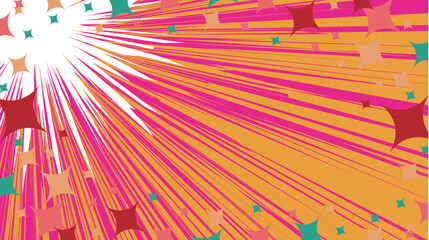 太陽　スクリーントーン　模様　背景