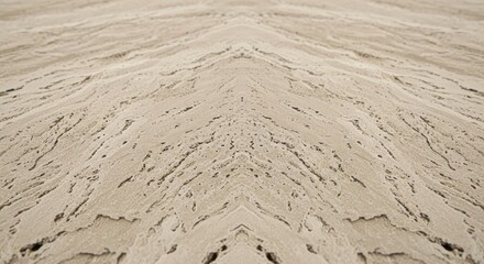 Obraz premium Symmetrical close-up of light-toned, textured surface, possibly stone or earth