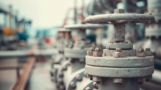 Industrial valve inspection illustrating plant maintenance workflow