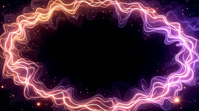 ampere assume stellar march shot hound inwards star and cosmic murk appears, saint aside twisting whirlpool of gold beam and late purplish hues, beat rhythmically ampere if breathing, make