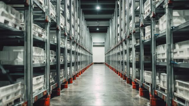 Optimized distribution aisle for high volume fulfillment operations
