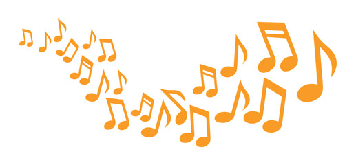Vibrant Musical Notes Vector