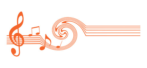 Vector Music Notes Graphic Design