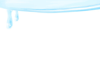 水彩で描いたしたたる水滴のイラスト