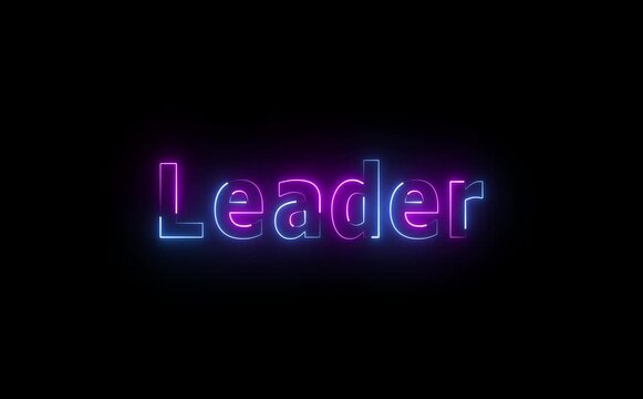editable text effect leadership 