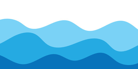 abstract creative blue sea wave background design.