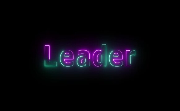 editable text effect leadership 