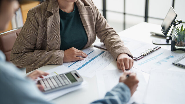 business man Auditor or internal revenue service staff checking annual financial statements company Audit &nbsp;Accounting tax.