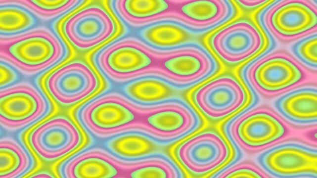 Abstract pastel colorful wavy fluid psychedelic pattern with hypnotic flowing dynamic motion for background design