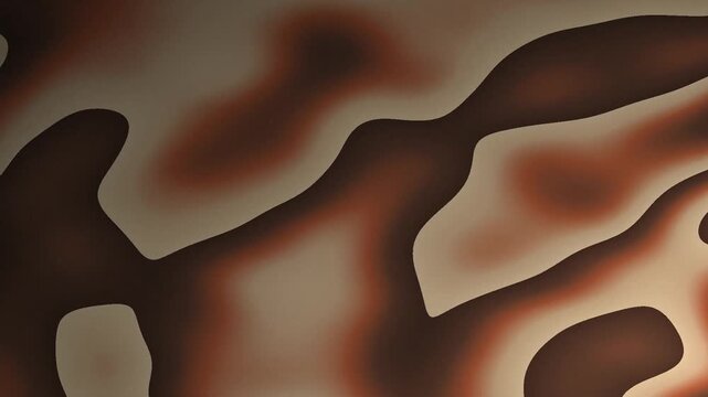 Abstract wavy pattern with rich brown and cream tones creating a fluid texture