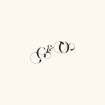 with monogram concept elegancy and beauty in one look OG wedding caligraphic logo letter