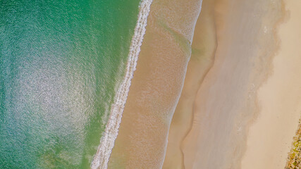Aerial view of Waves on a beach, Cape Northumberland 