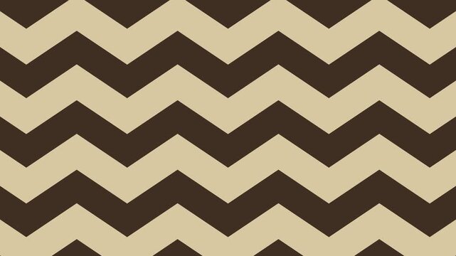 A seamless pattern of alternating dark brown and tan chevron stripes, creating a bold and graphic visual texture for various design applications