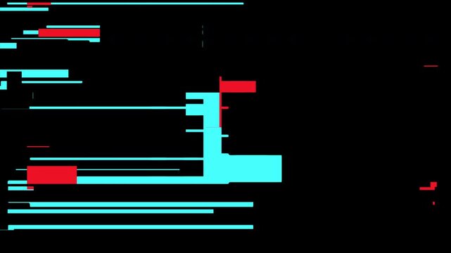 flat glitch element with digital noise texture