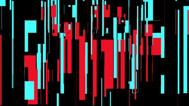 flat glitch element for abstract digital art