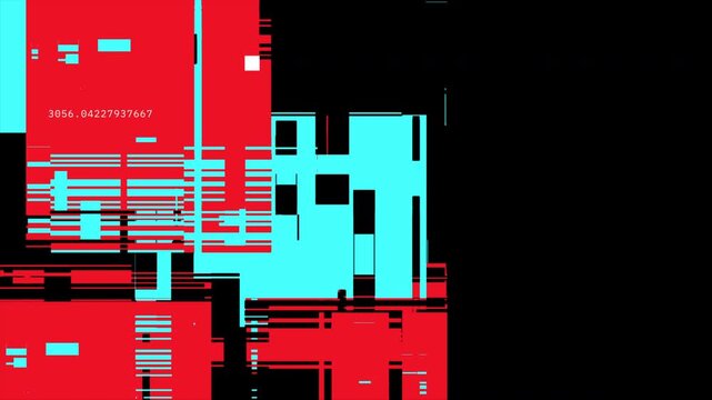 flat glitch element used for futuristic themes