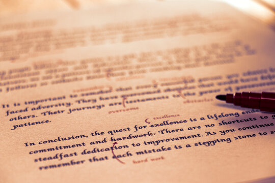 proofreading paper on process of service