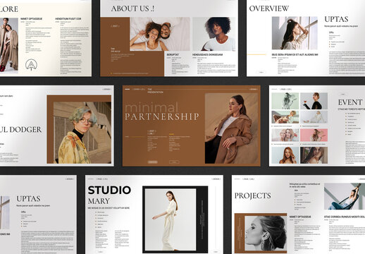 Minimal Partnership Presentation Template