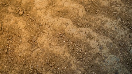Abstract Natural Ground Texture Background in Soft Neutral Light