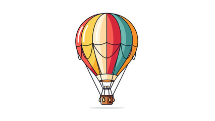 Obraz premium Vibrant Hot Air Balloon Illustration