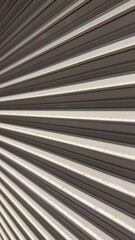Obraz premium Perspective View of Gray Metal Shutter Texture Close-Up