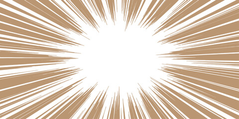 Fototapeta premium An abstract sunburst vector illustration featuring bright yellow and orange radial rays exploding from a central star light to create a glowing energy pattern backdrop for a vibrant wallpaper design