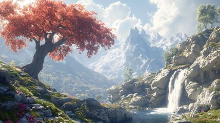 RPG Fantasy Gameplay Scene Featuring a Temple Market with Dragon Prop, Geek Fun Role-Playing Adventure Scenario