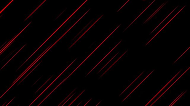 A seamless loop of diagonal red anime-style speed lines falling like rain, a great background for adding a sense of speed and motion