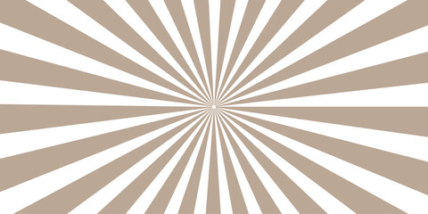 Fototapeta premium Vintage brown paper wallpaper featuring a grunge sunburst pattern with retro rays and a dirty starburst vector design for an old textured backdrop illustration